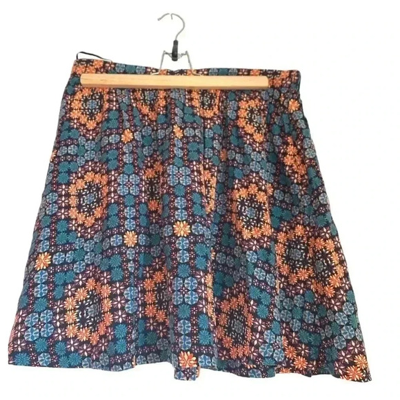 Top Shop colourful summer  flared skirt size 10. - Picture 2 of 8